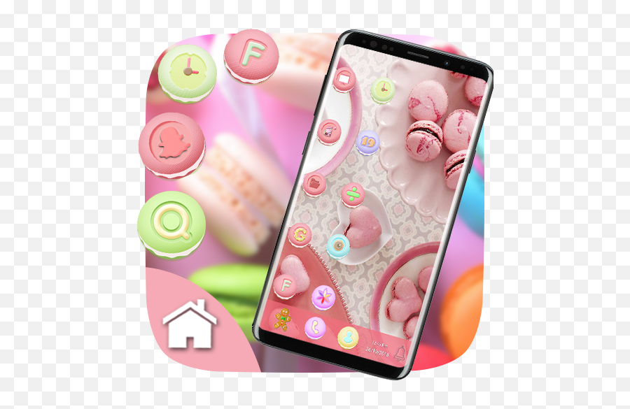 Sweet Macaron Theme For Computer Launcher Apk 10 - Download Png,Macaron Icon