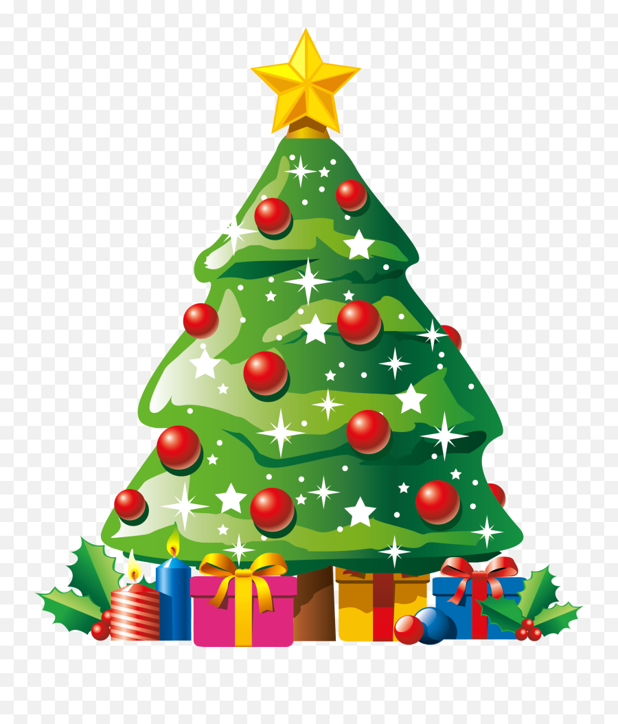 Library Of Christmas Tree Decorations Free Download Png - Transparent Background Christmas Tree Clip Art,Christmas Decorations Transparent Background
