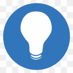 Lighting Clipart Blue Transparent Free For - Bulb Clipart Png Blue