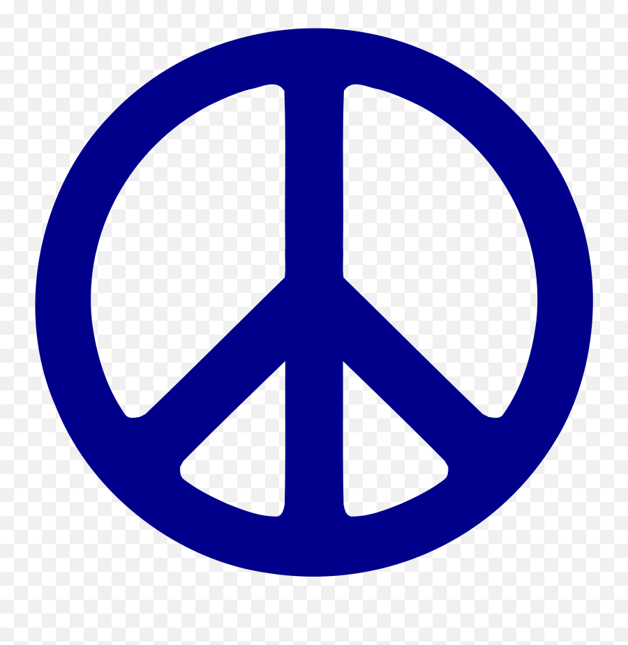 Peace Symbol Png Images Free Download - Dark Blue Peace Sign,Peace Sign Png