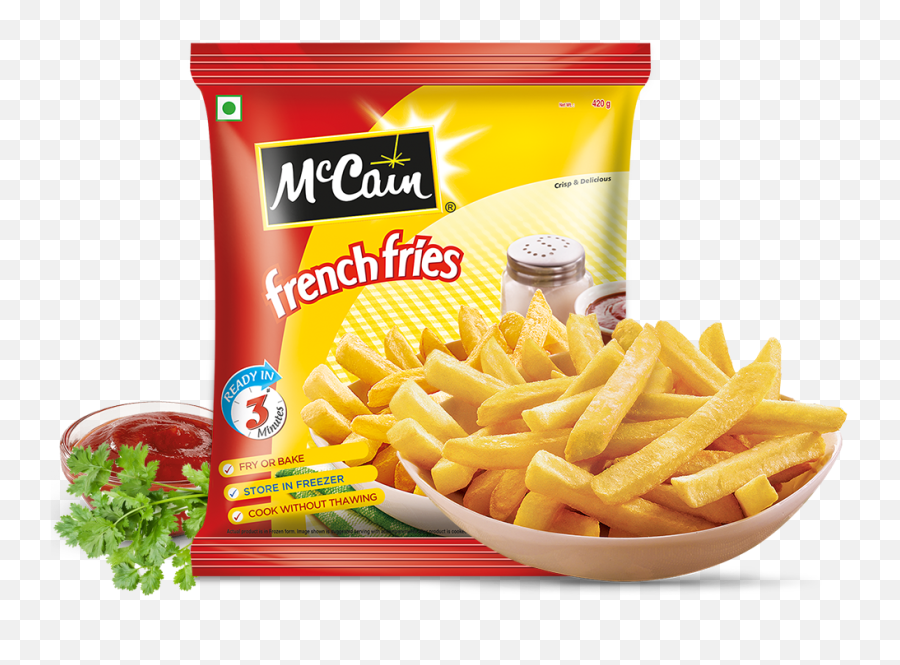 Crispy Ready To Bake And Fry French Fries Mccain India - Mc Can French Fries Png,Fry Png