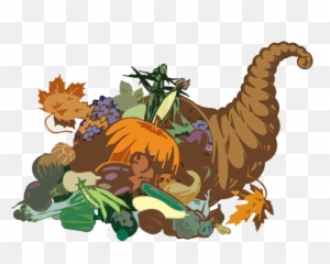 First Thanksgiving Feast Clipart Images - Cornucopia Clip Art Png,Cornucopia Png