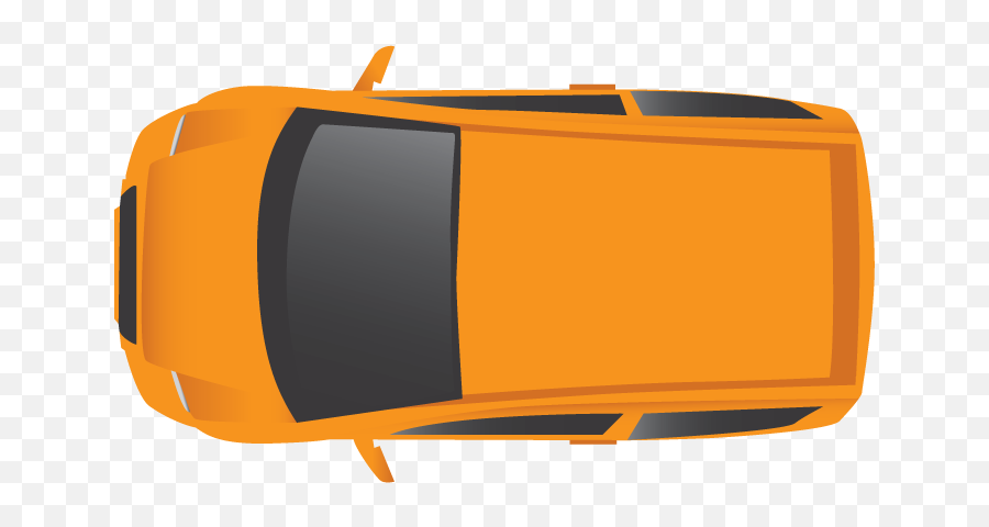 Orange Top Car Png - Clip Art,Top Of Car Png