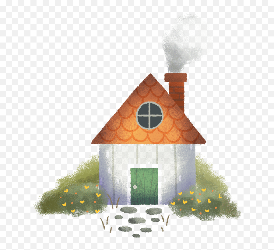 Cartoon House Chimney Png Download - House Chimney Smoke Cartoon,Chimney Png