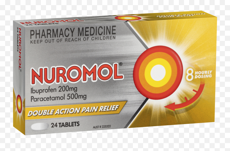 Nuromol Tablets Adult Pain Relief Nurofen Australia - Nuromol Tablets 12s Png,Tablets Png