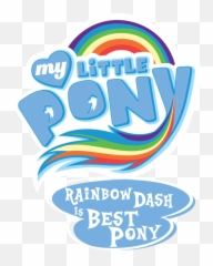 Download Hd Fanmade Mlp Dash - My Little Pony Rainbow Dash Is The Best Pony Png,My Little Pony Logo