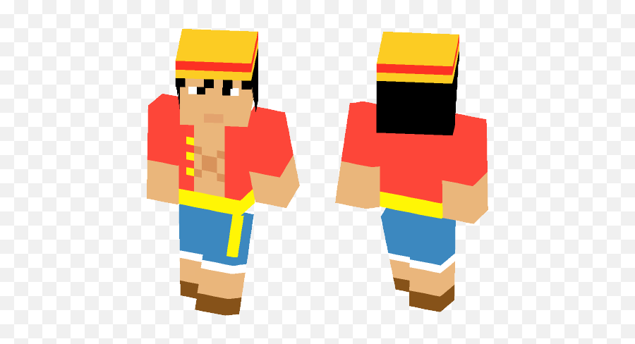 Download Monkey D Luffy One Piece Minecraft Skin For Free - Ninjago Cole Minecraft Skin Png,Monkey D Luffy Png