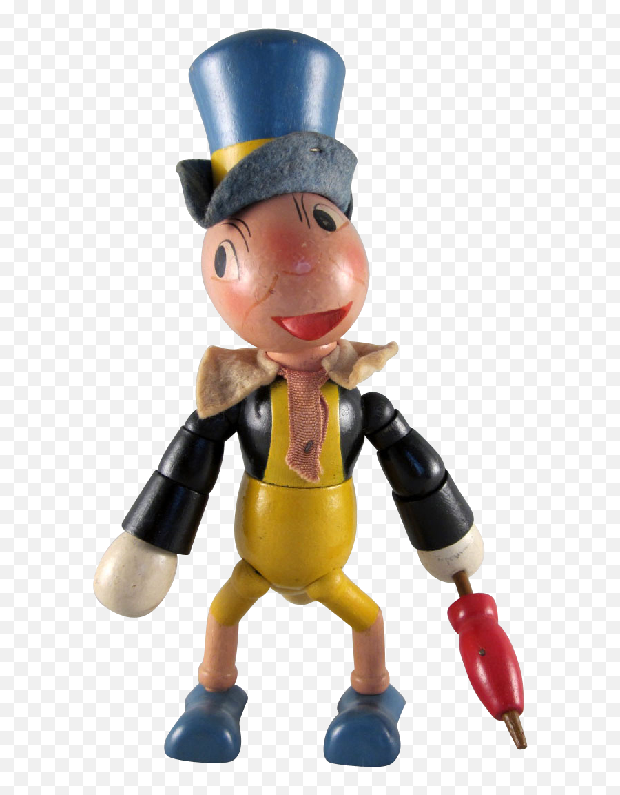 Download Ideal Wooden Jiminy Cricket - Figurine Png,Jiminy Cricket Png