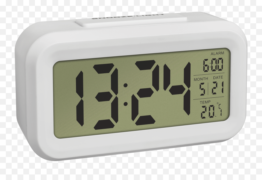 Lumio Digital Alarm Clock With Thermometer - Radio Clock Png,Digital Clock Png