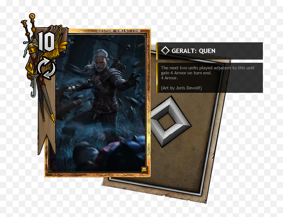 Following The Flavour Of Geralt Sign Cards Reinforce Your - Custom Gwent Cards Png,Geralt Png
