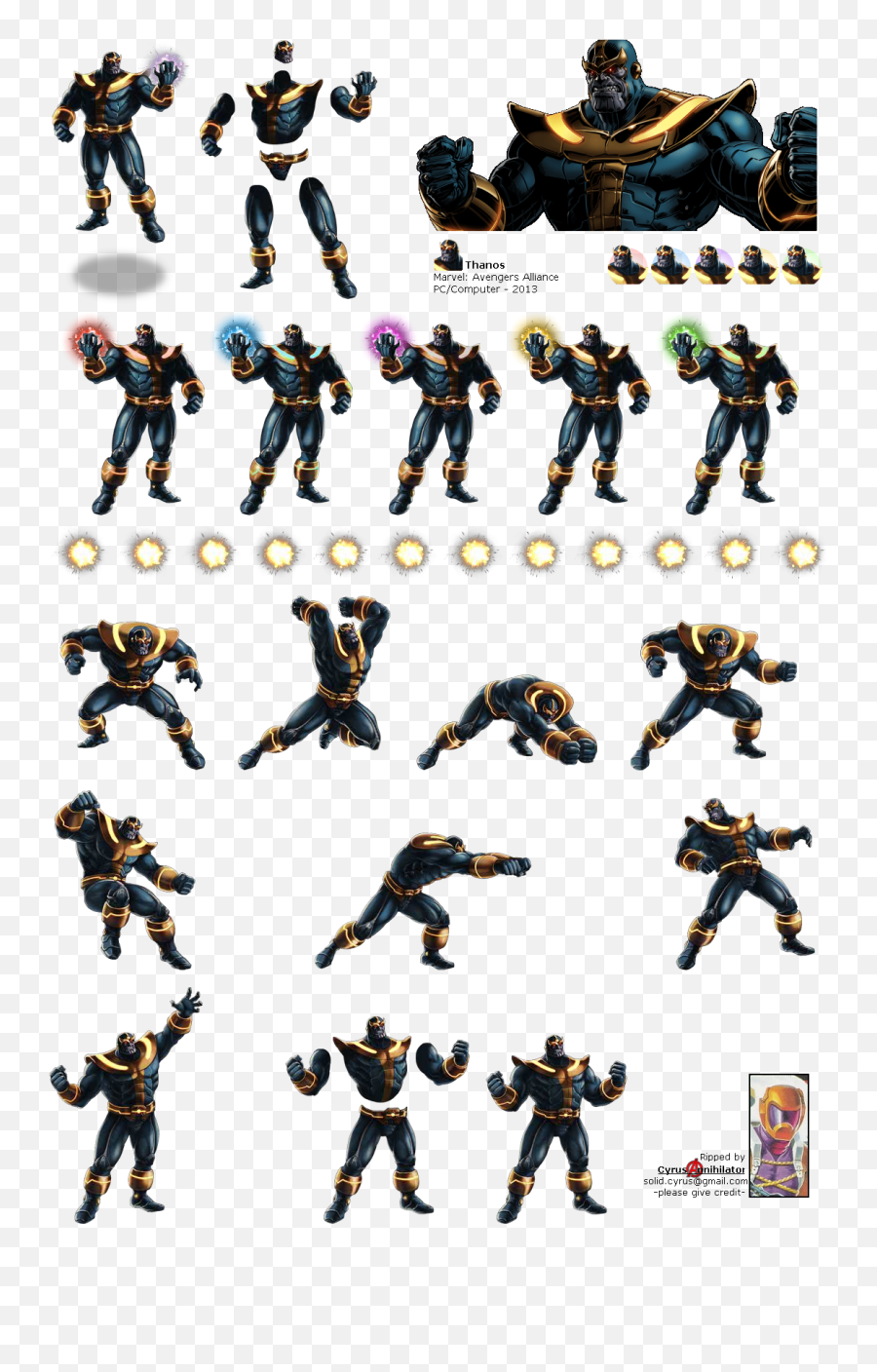 Download Click For Full Sized Image - Thanos Sprite Sheet Png,Thanos Png