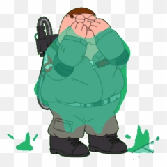 Ghostbuster Peter And Slimer 3 Family Guy Addicts - Family Guy Dancing Transparent Png,Slimer Png