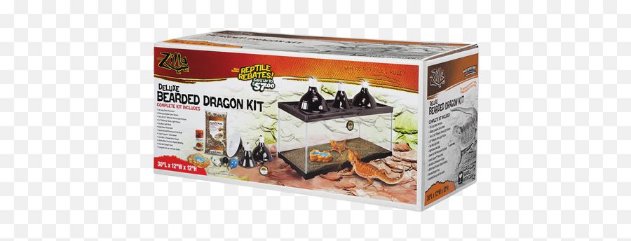 Zilla Deluxe Bearded Dragon Kit - 20 Long 20 Gallon Bearded Dragon Kit Png,Bearded Dragon Png