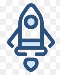 Space Ship - Free transport icons Rocket Ship Icon Blue png