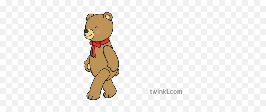 Teddy Bear Walking Illustration - Twinkl Transparent Teddy Bear Walking Png,Teddy Bear Transparent