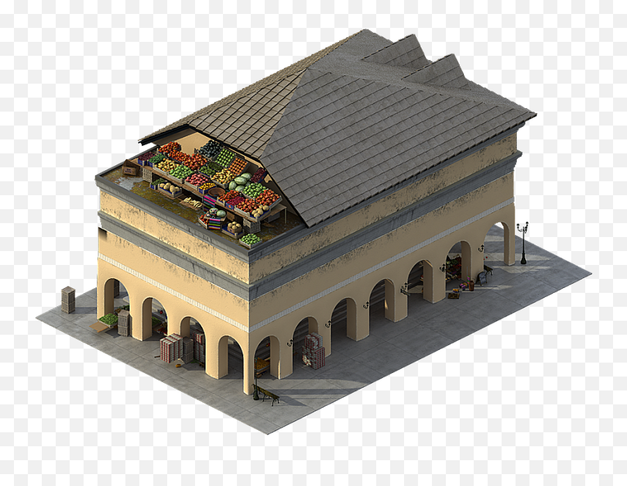 Near 3d Graphics For City Buildingsgrocery Store In - Game Buildings Png,City Buildings Png