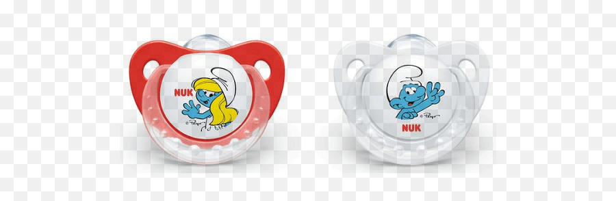 Nuk Smurfs Trendline Silicone Soother - Disney Nuk Schnuller Png,Smurfs Logo