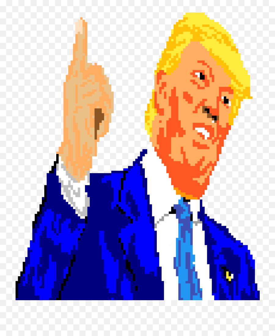Trump Head Png - Pixelated Donald Trump,Trump Head Png