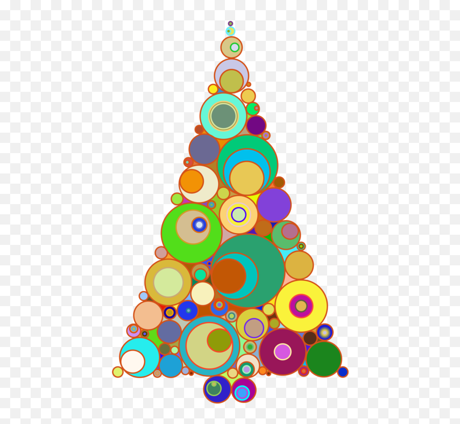 Fir Pine Family Christmas Decoration - Colorful Christmas Tree Png,Christmas Tree Clipart Transparent Background