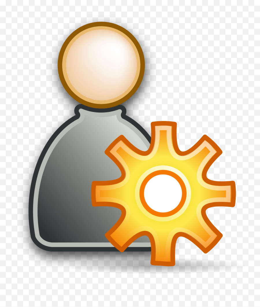Fileuser - Admingearsvg Wikipedia Admin Icon Png,Gear Transparent