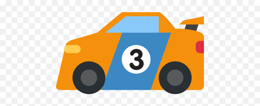 Racing Car Emoji - Racecar Emoji Png,Car Emoji Png