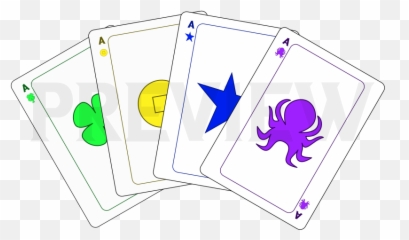 Cards In 8 Suits - Playing png