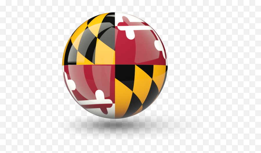 Sphere Icon - Transparent Maryland Flag Circle Png,Maryland Flag Png