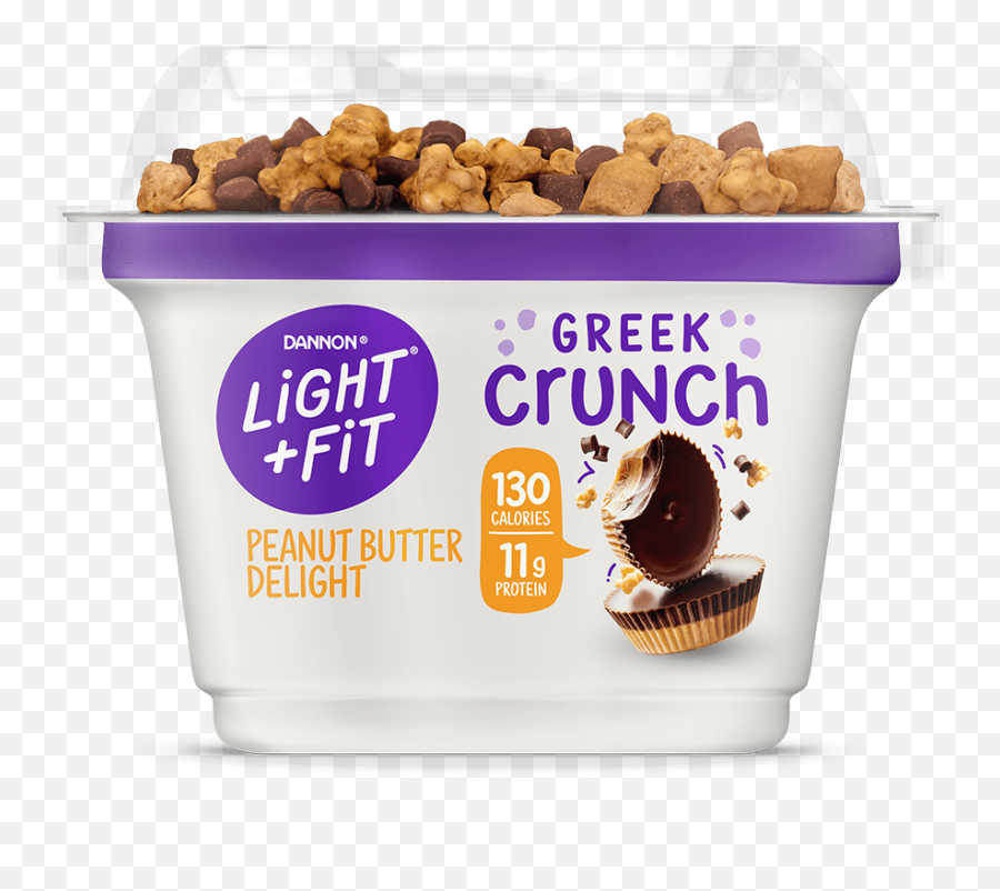 Peanut Butter Delight Greek Crunch Light U0026 Fit - Light And Fit Greek Yogurt Crunch Png,Peanut Butter Transparent