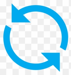 Refresh Icon - Transparent Blue png
