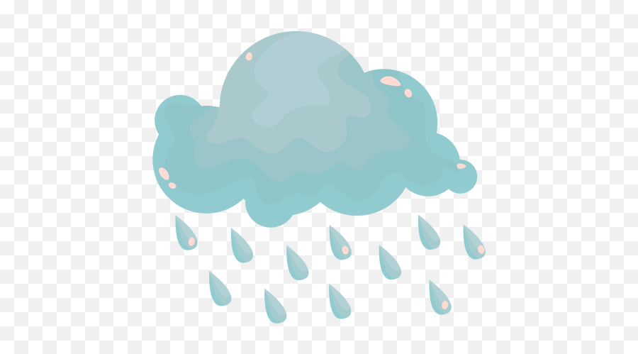 Rain Cloud Flat - Nube Con Lluvia Png,Rain Cloud Transparent