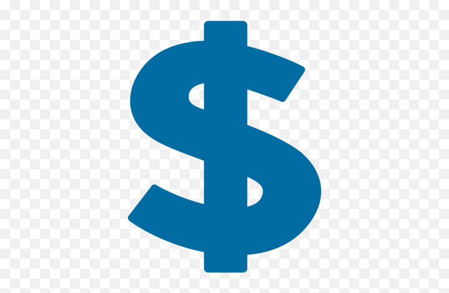 Símbolo De Dólar Emoji - Blue Dollar Sign Png,Dolares Png
