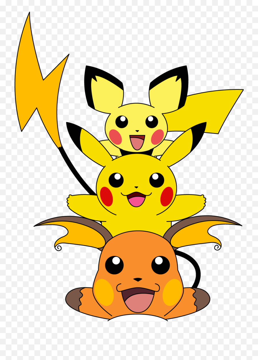 Evolution Of Pikachu Clipart - Pikachu Evolution Transparent Png,Evolution Png