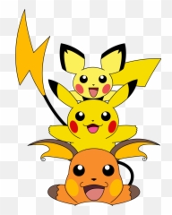Evolution Of Pikachu Clipart - Pikachu Transparent png