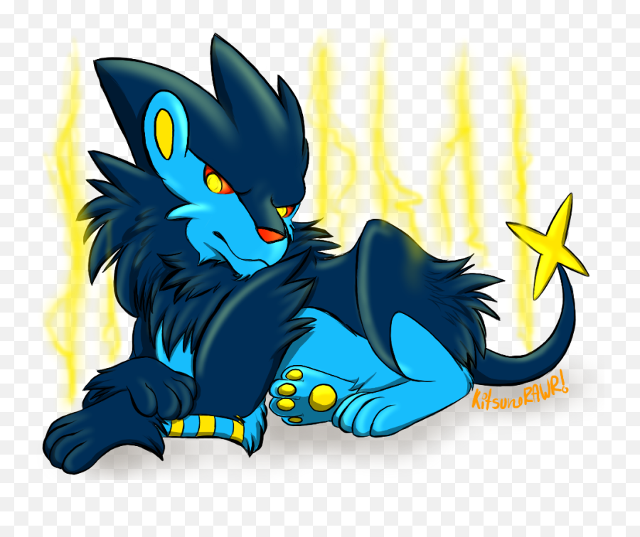 Luxray U2014 Weasyl - Fictional Character Png,Luxray Png