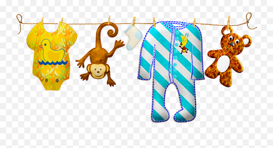 Baby Boy Clothesline Clothes - Free Image On Pixabay Clothes For Kindergarten Kids Png,Baby Toys Png