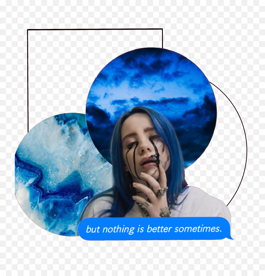 Whenthepartysover Billieeilish Lyrics Sticker By Lily - Blue Themed Phone Png,Icon Lyrics