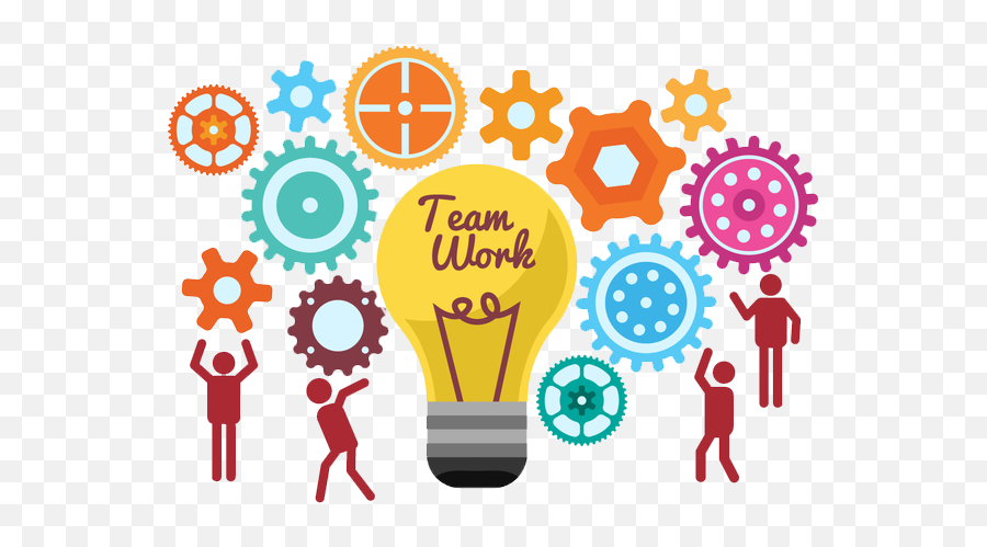 Teamwork - Start The Team To Work Together Light Bulb Ideas Transparent Background Teamwork Clipart Png,Start Png