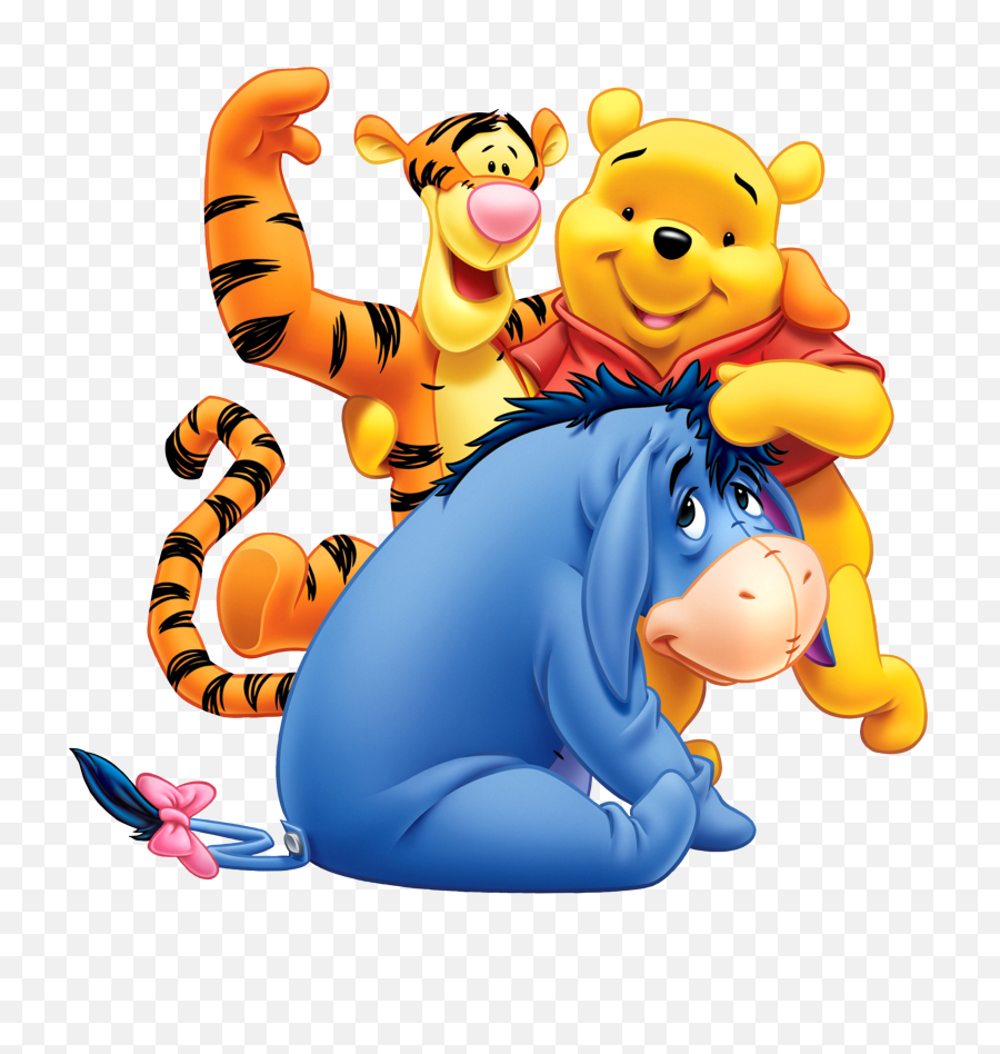 Winnie The Pooh With Tigger And Eeyore Png Transparent