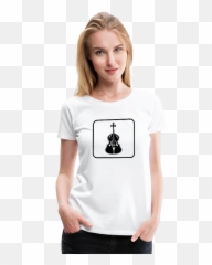 Womenu0027s Upright Bass Icon T - Shirt u2013 Bunny and Butters png