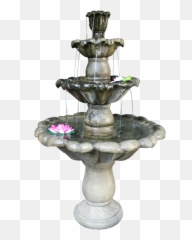 Garden Fountain Transparent Png - Water In