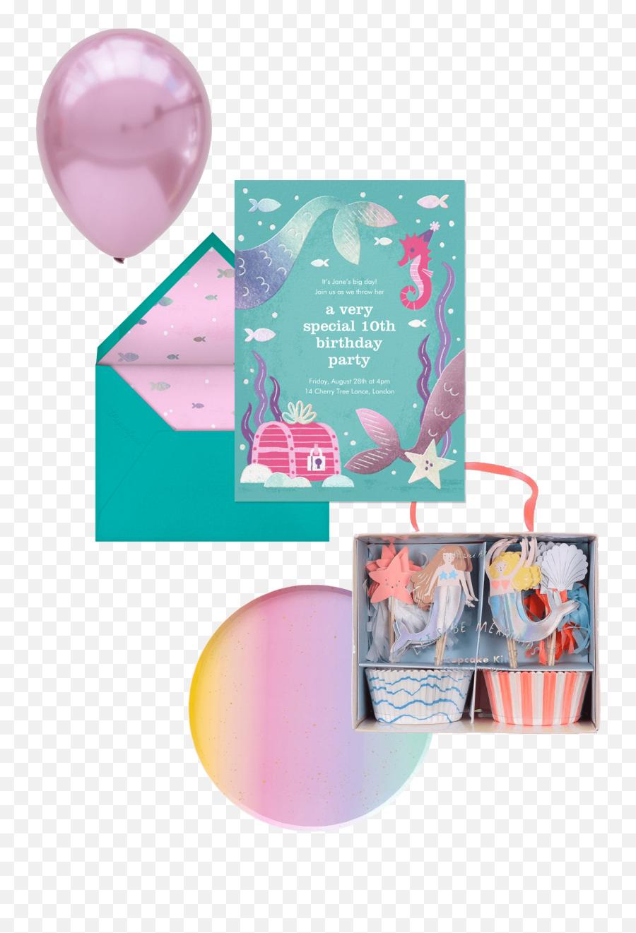 Kidsu0027 Birthday Themes We Love And The Supplies To Match - Meri Meri Cupcake Kit Png,Little Mermaid Icon