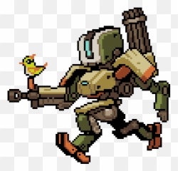 Overwatch Sprite Sprays Bastion Pixel Art - Pixel Art Game Characters Png,Zenyatta Png
