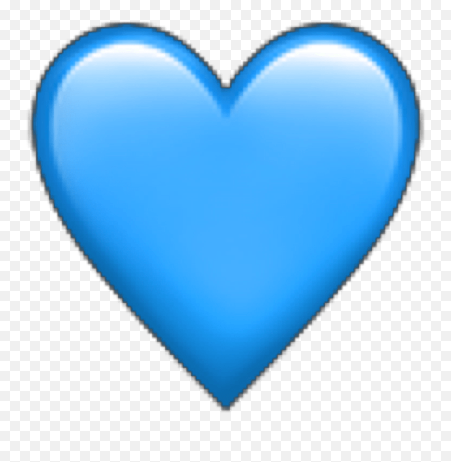 Blue Heart Emoji Iphone Freetoedit - Heart Png,Iphone Heart Emoji Png