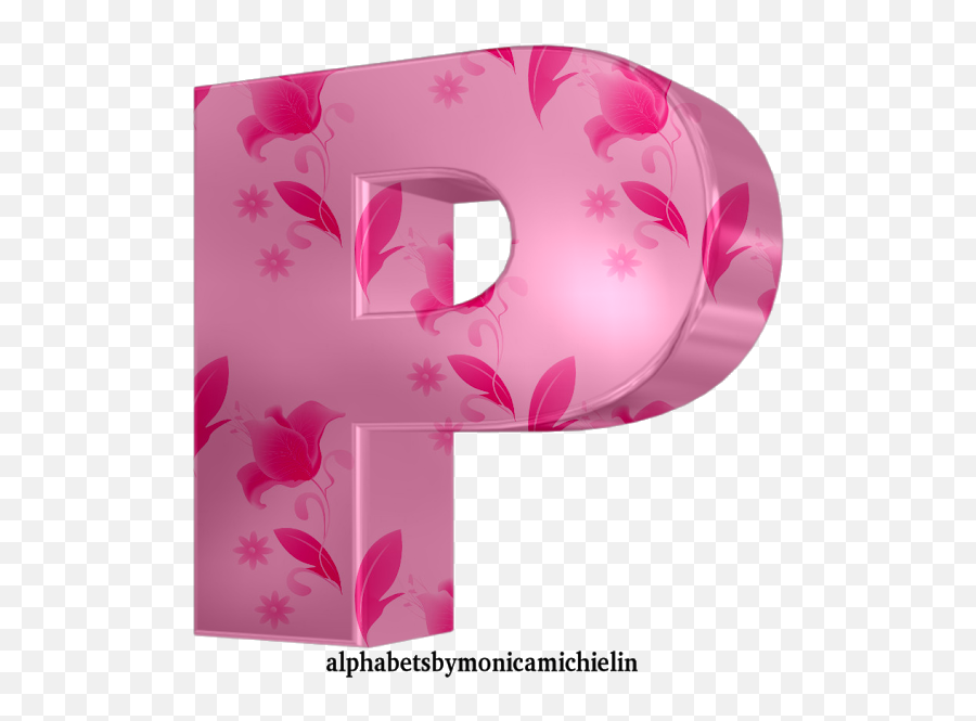 Monica Michielin Alfabetos Pink Flowers Pastel Alphabet - Girly Png,Numbers Icon Png
