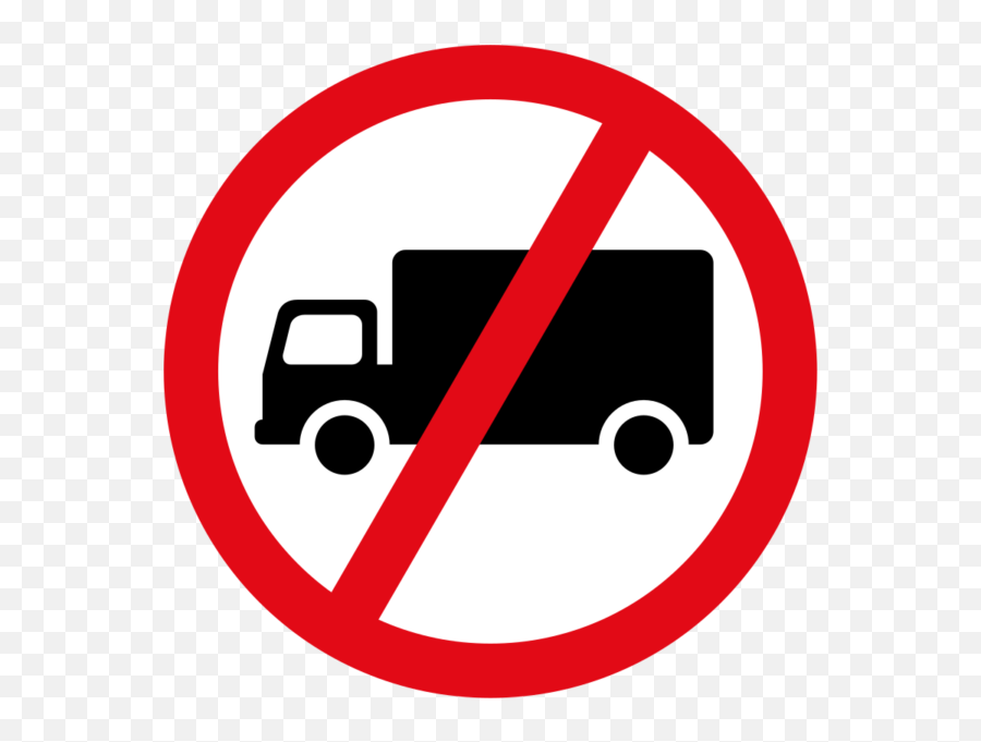 Prohibition - Goods Vehicles Prohibited Sign Png,Prohibited Sign Png