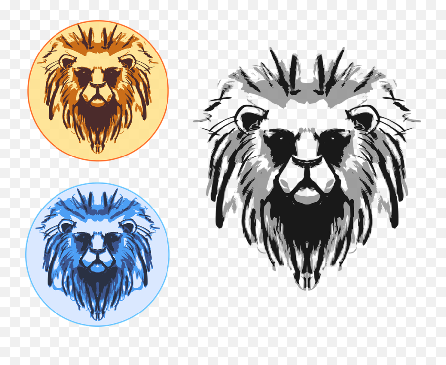 Lion Seal Stamp Png Head Logo