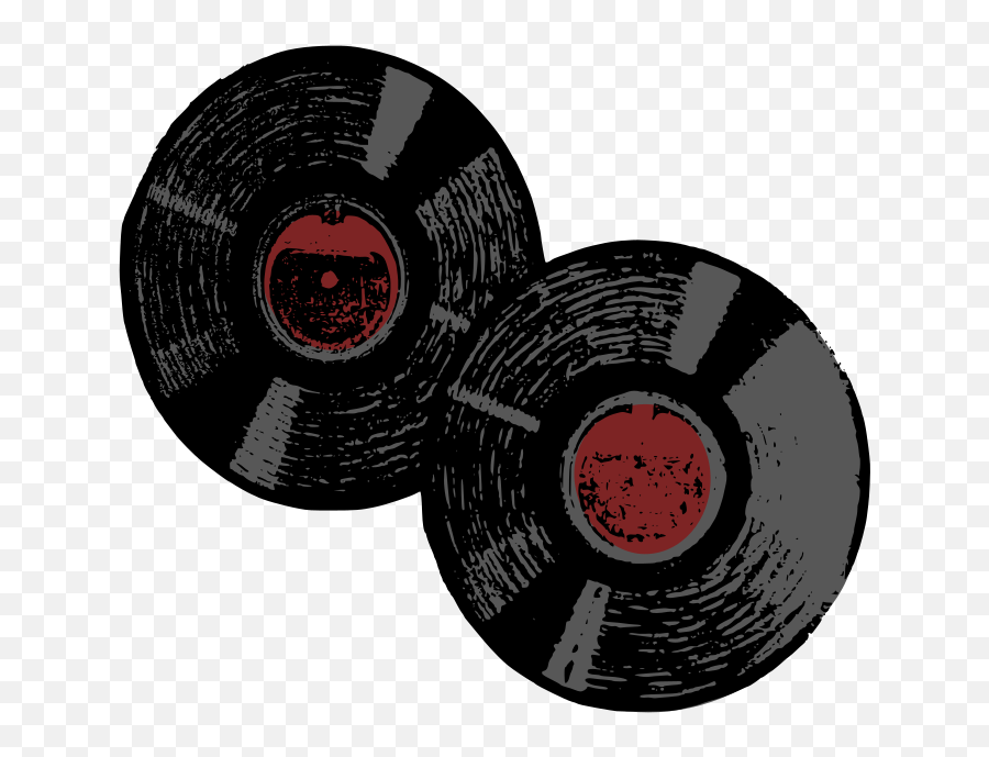 Two Records - Openclipart Png,Vinyl Records Icon