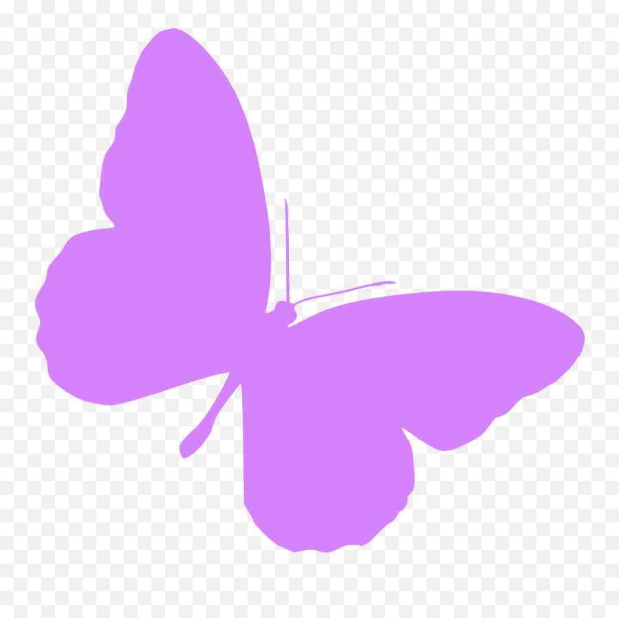Onlinelabels Clip Art - Silhouette Animaux 17 Lavender Butterfly Clipart Png,Purple Butterfly Png