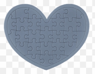 Blue Heart Jigsaw Puzzle Card - Heart Png,Blue Heart Png