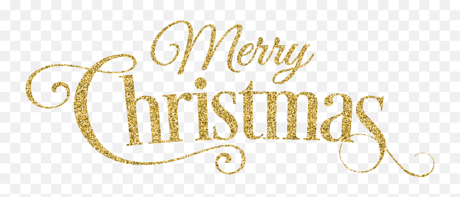 Clipart Gold Merry Christmas Png Text